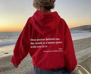 Comfortabele Dames Hoodie met Letters