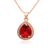 Zircon Set Ketting en Oorbellen